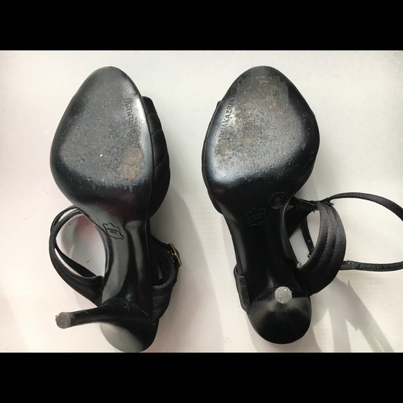 BCBG black satin heels - Picture 2 of 4
